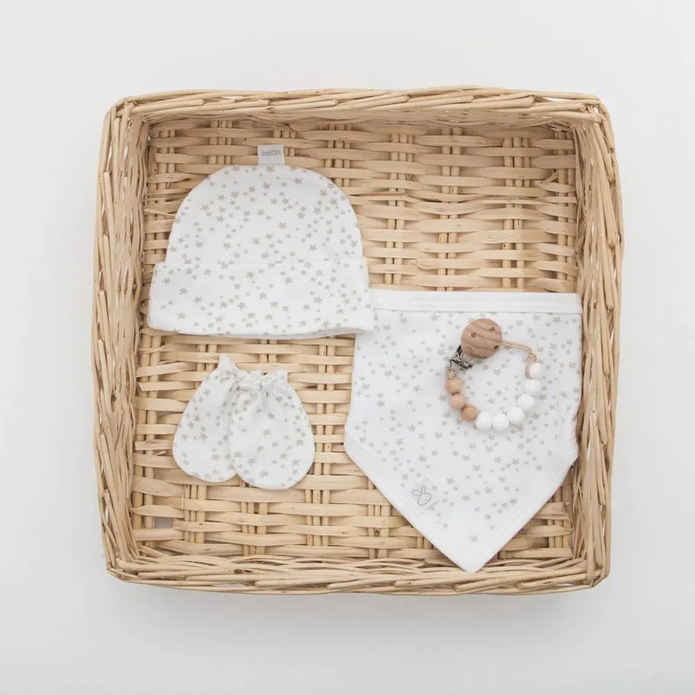 Pack gorro STAR BEIGE beltin newborn