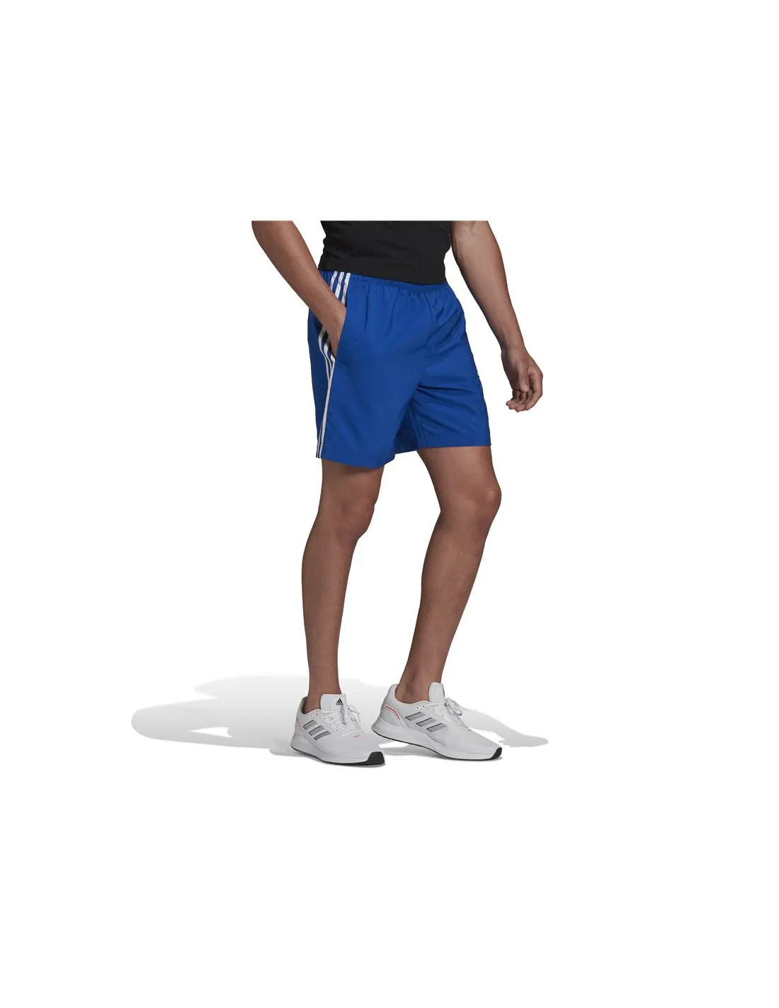 Pantalones cortos de fitness adidas AEROREADY Essentials Chelsea 3 bandas M Blue