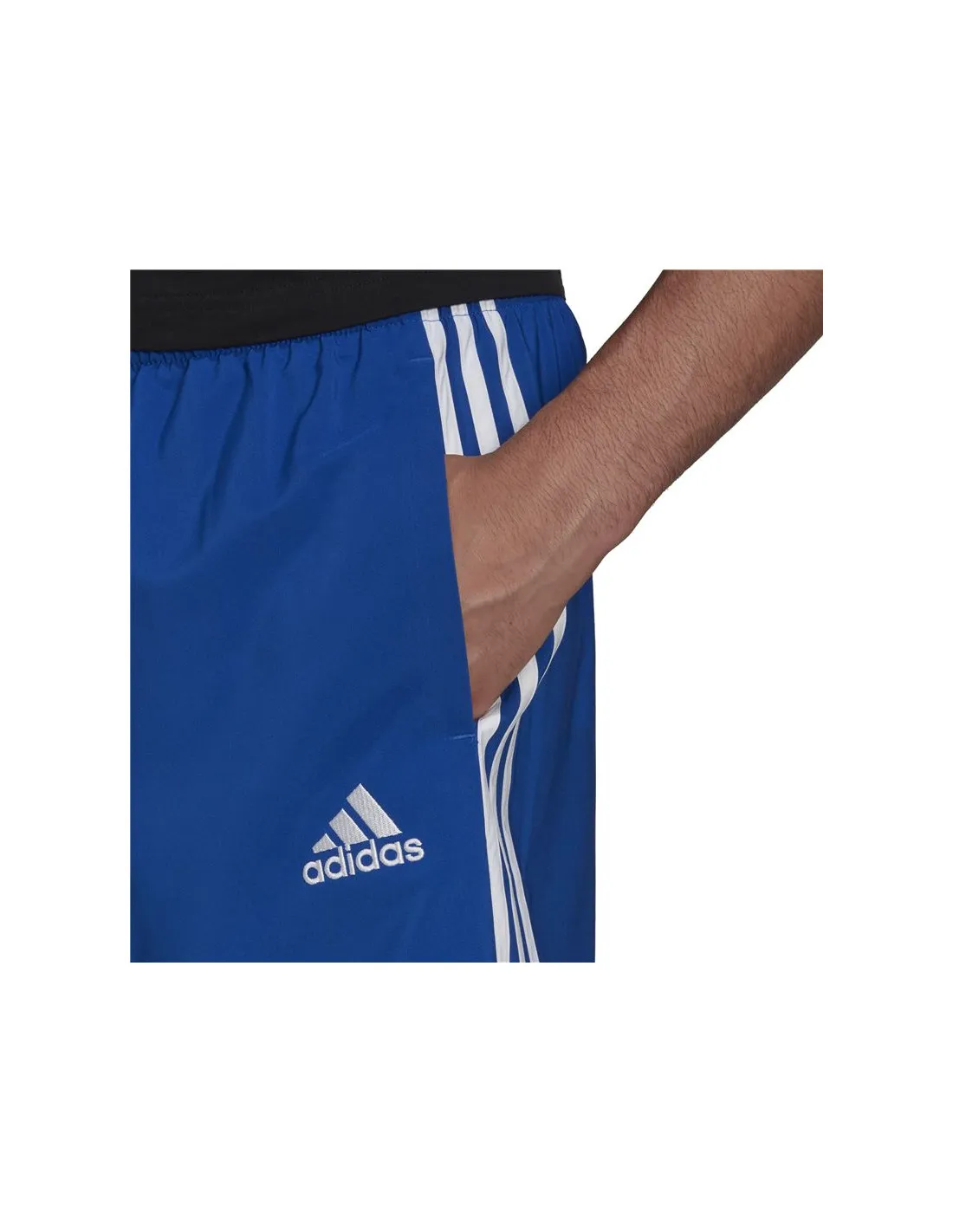 Pantalones cortos de fitness adidas AEROREADY Essentials Chelsea 3 bandas M Blue