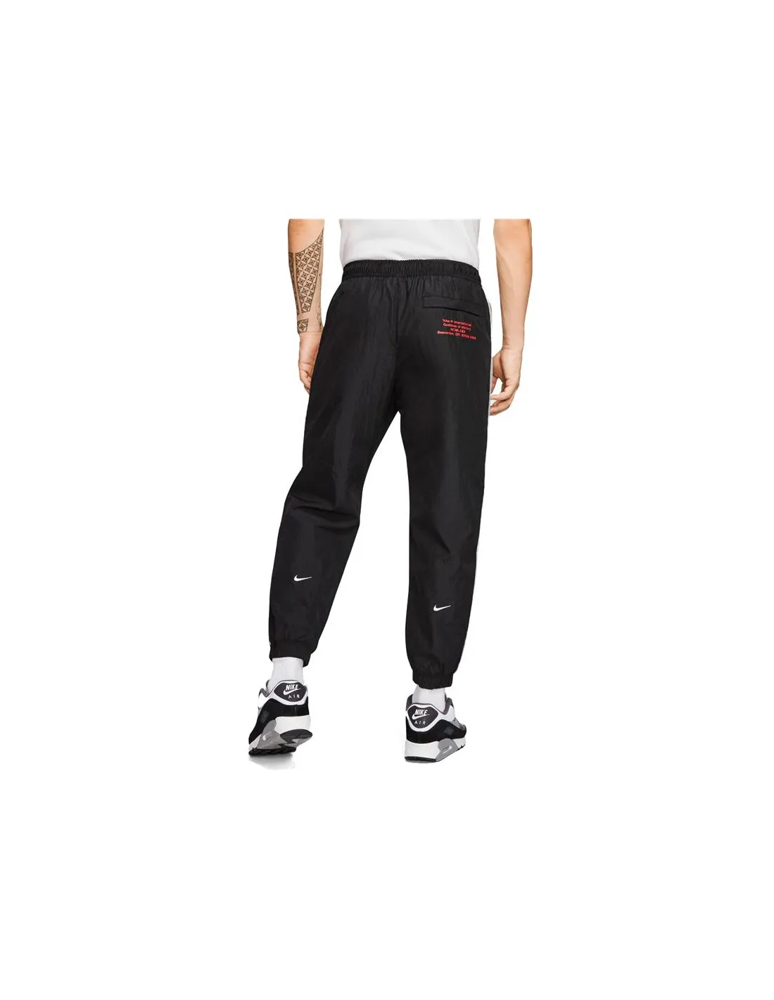 Pantalones Nike Swoosh Negro/Gris