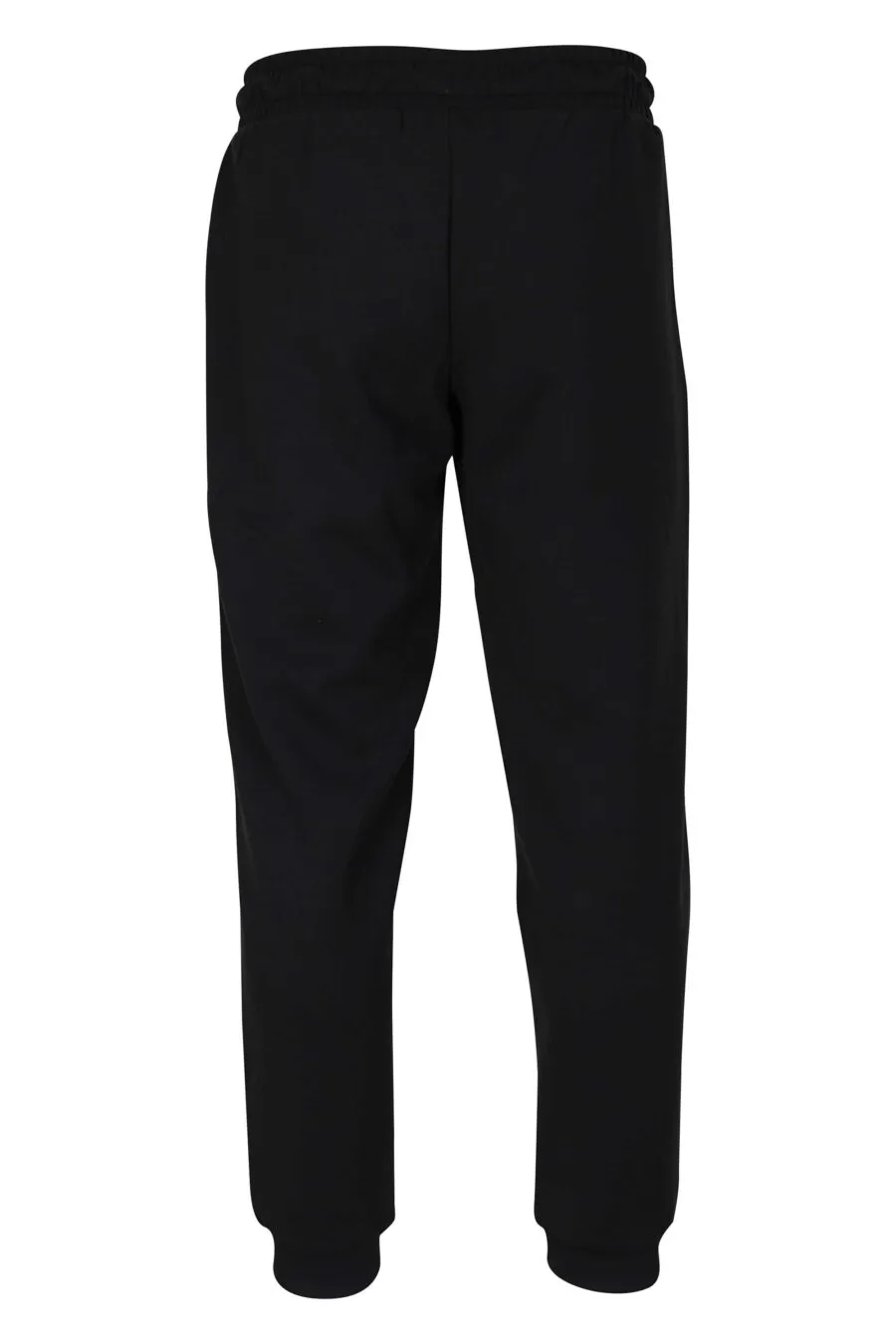 Pantalón de chándal negro con mini logo blanco en cinta en laterales