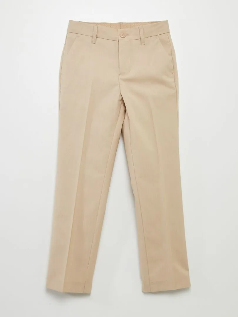 PANTALóN DE TRAJE  BEIGE