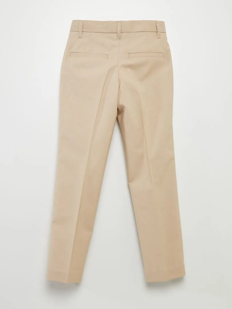 PANTALóN DE TRAJE  BEIGE
