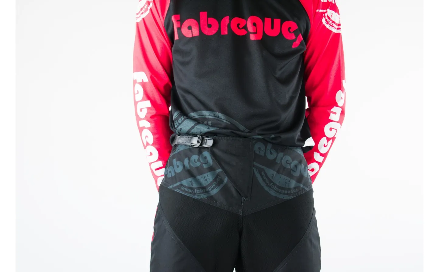 Pantalón Offroad Fabregues Mx Negro Rojo