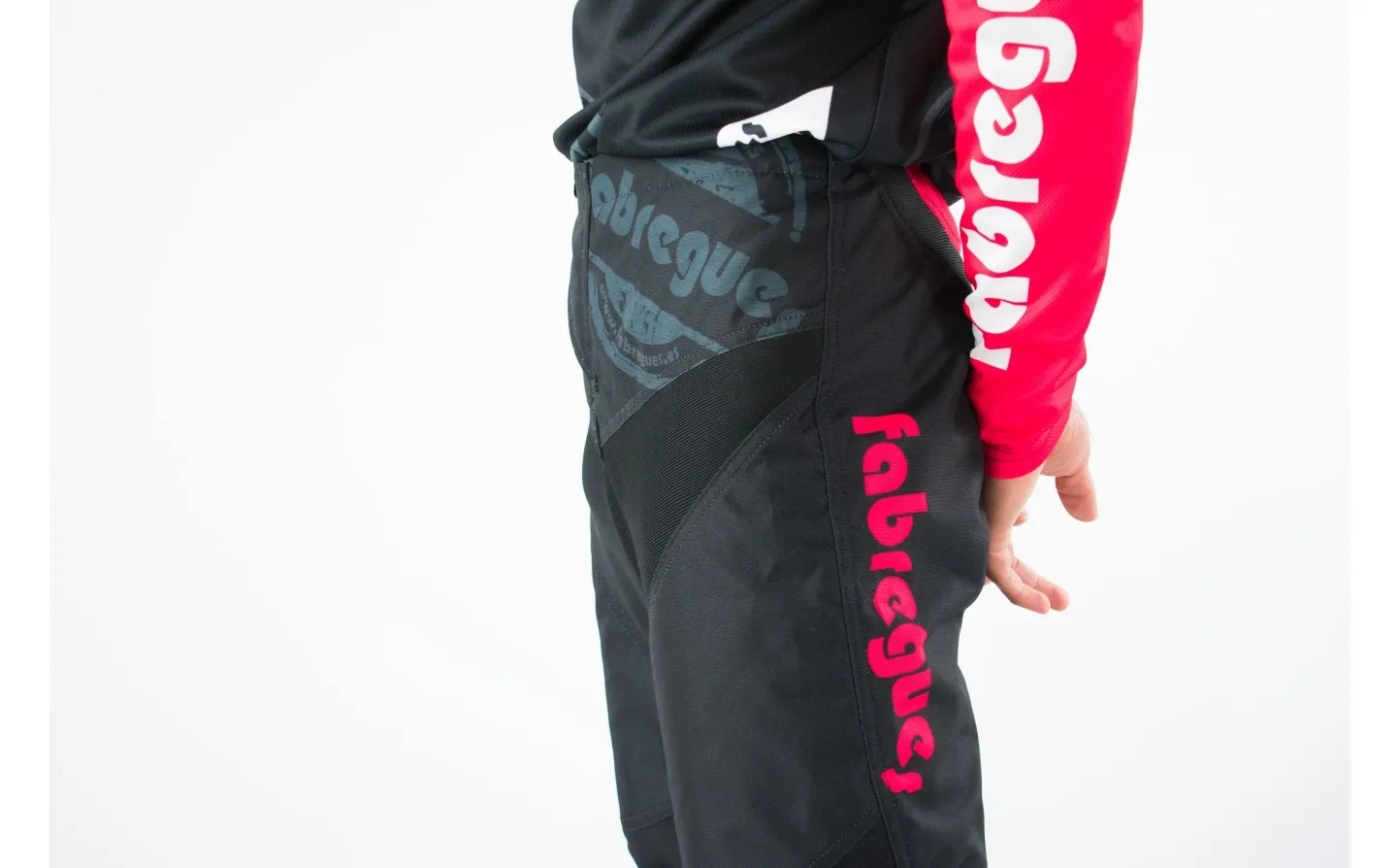 Pantalón Offroad Fabregues Mx Negro Rojo