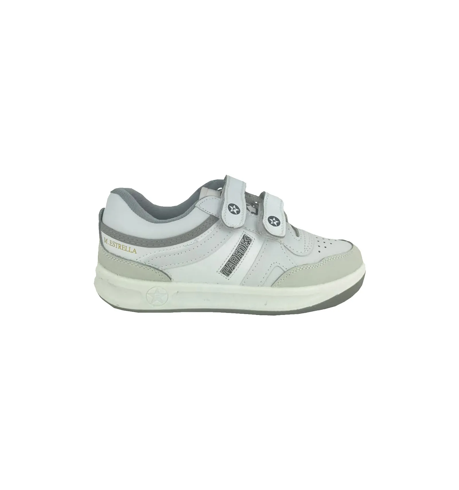 PAREDES  ZAPATILLAS BLANCA PAREDES ESTRELLA VELCRO