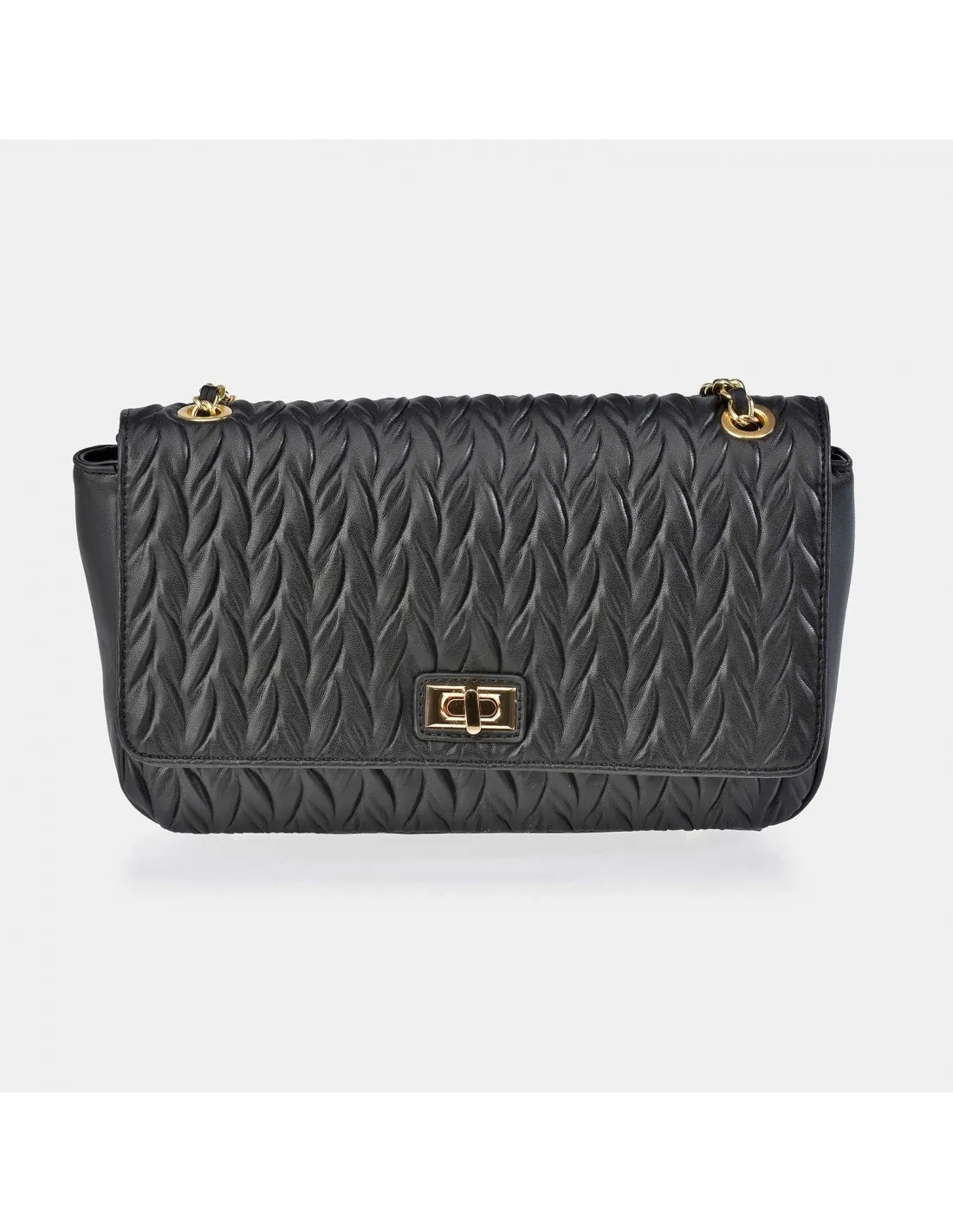 PIERRE CARDIN Bolso Bandolera Cadena Mujer con Solapa símil piel acolchado