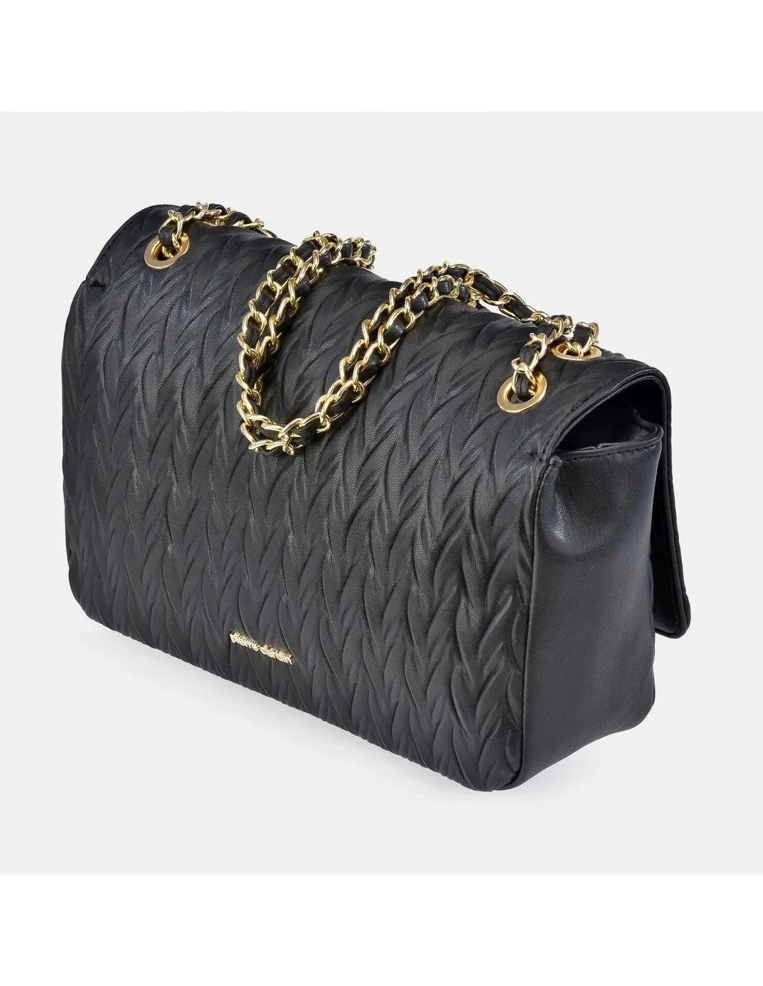 PIERRE CARDIN Bolso Bandolera Cadena Mujer con Solapa símil piel acolchado