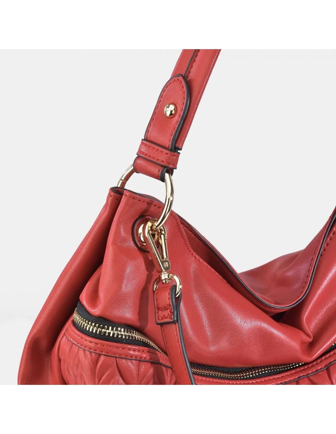 PIERRE CARDIN Bolso hobo de hombro grande de mujer símil piel acolchado