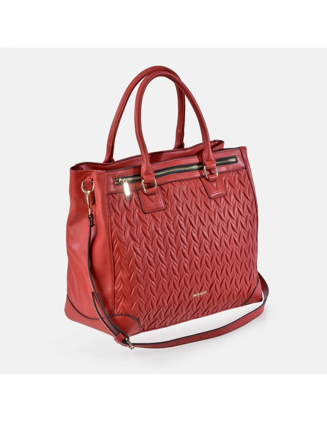PIERRE CARDIN Bolso shopping grande mujer símil piel acolchado
