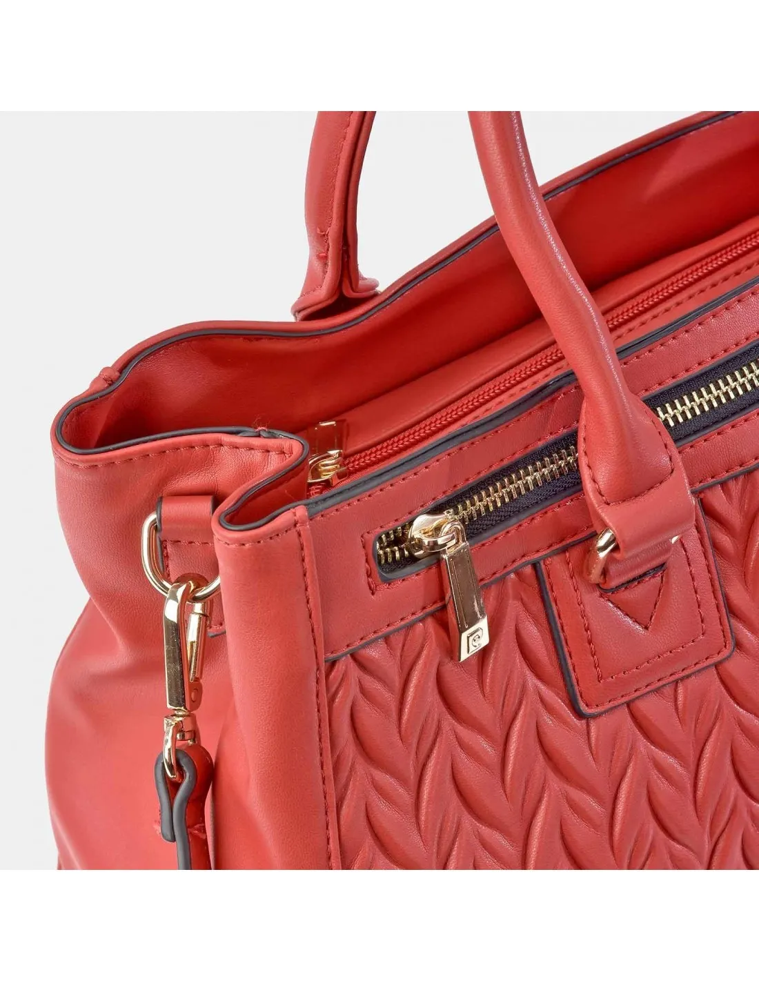 PIERRE CARDIN Bolso shopping grande mujer símil piel acolchado