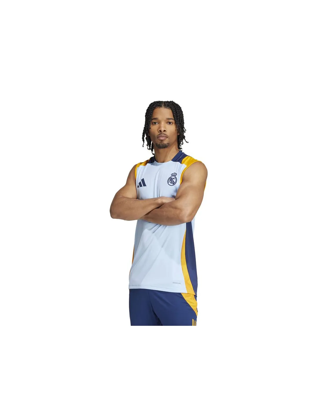 PREVENTA  Camiseta de Fútbol adidas Real Madrid 24/25 Training Sleeveless Hombre Azul