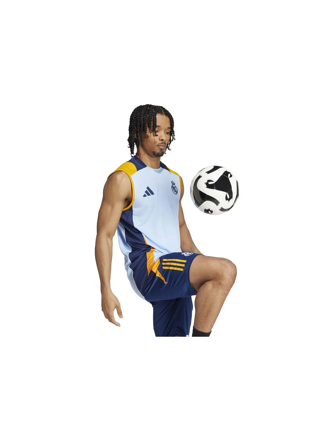 PREVENTA  Camiseta de Fútbol adidas Real Madrid 24/25 Training Sleeveless Hombre Azul
