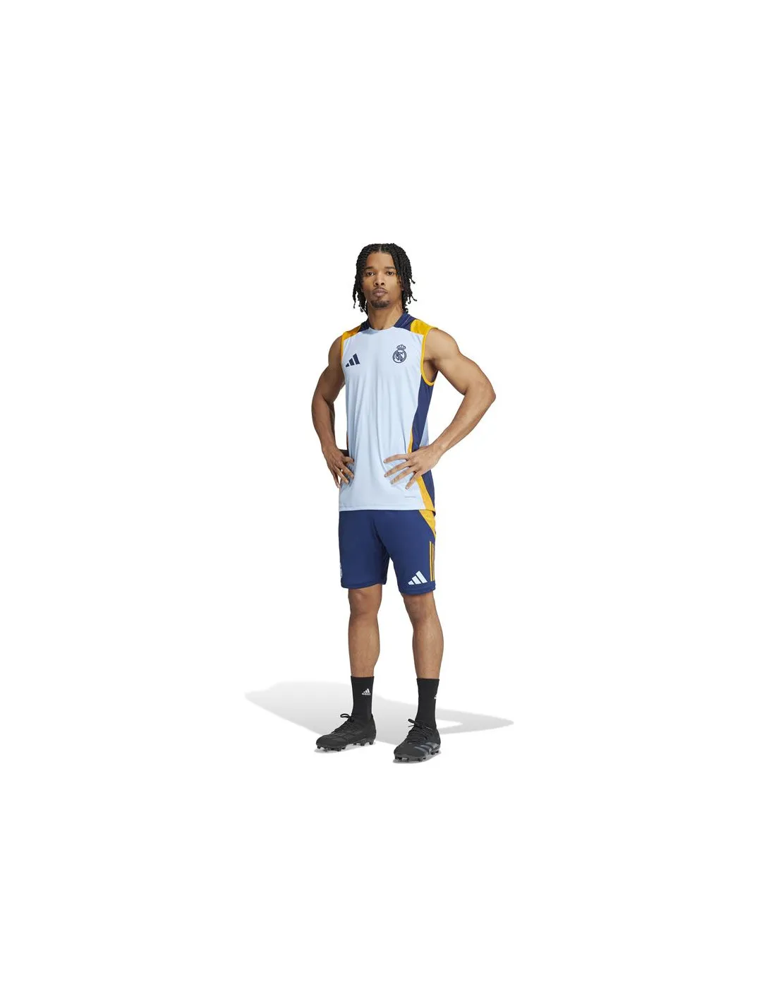 PREVENTA  Camiseta de Fútbol adidas Real Madrid 24/25 Training Sleeveless Hombre Azul