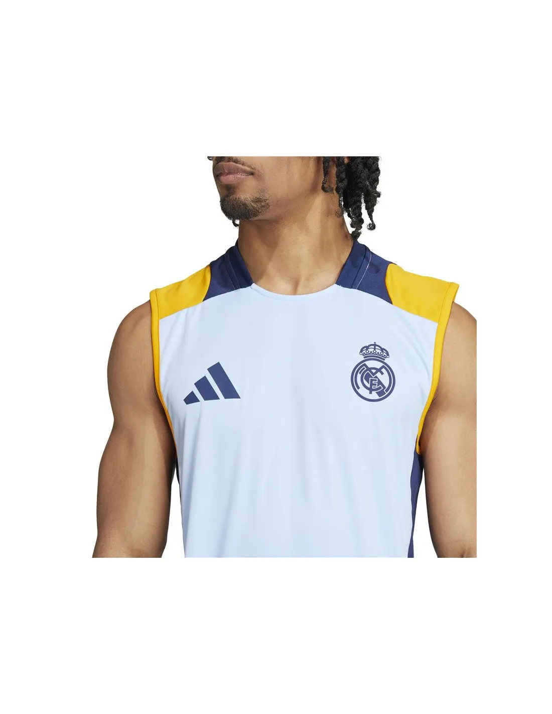 PREVENTA  Camiseta de Fútbol adidas Real Madrid 24/25 Training Sleeveless Hombre Azul