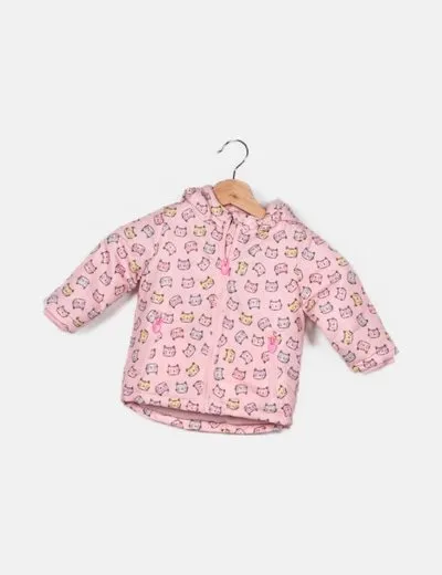 Primark Abrigo rosa estampado