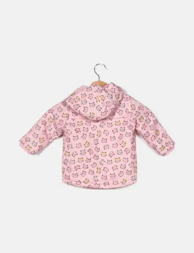 Primark Abrigo rosa estampado