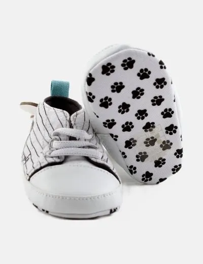 Primark Zapatilla blanca estampada