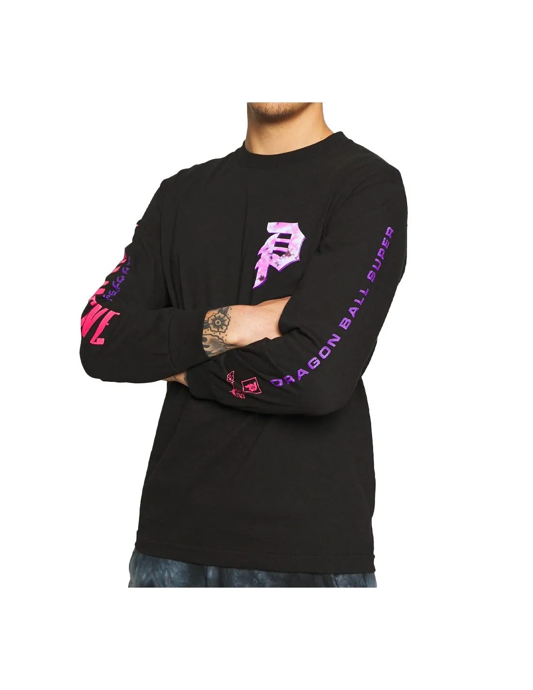 PRIMITIVE GOKU  ROSA/NEGRO  CAMISETA DE MANGA LARGA
