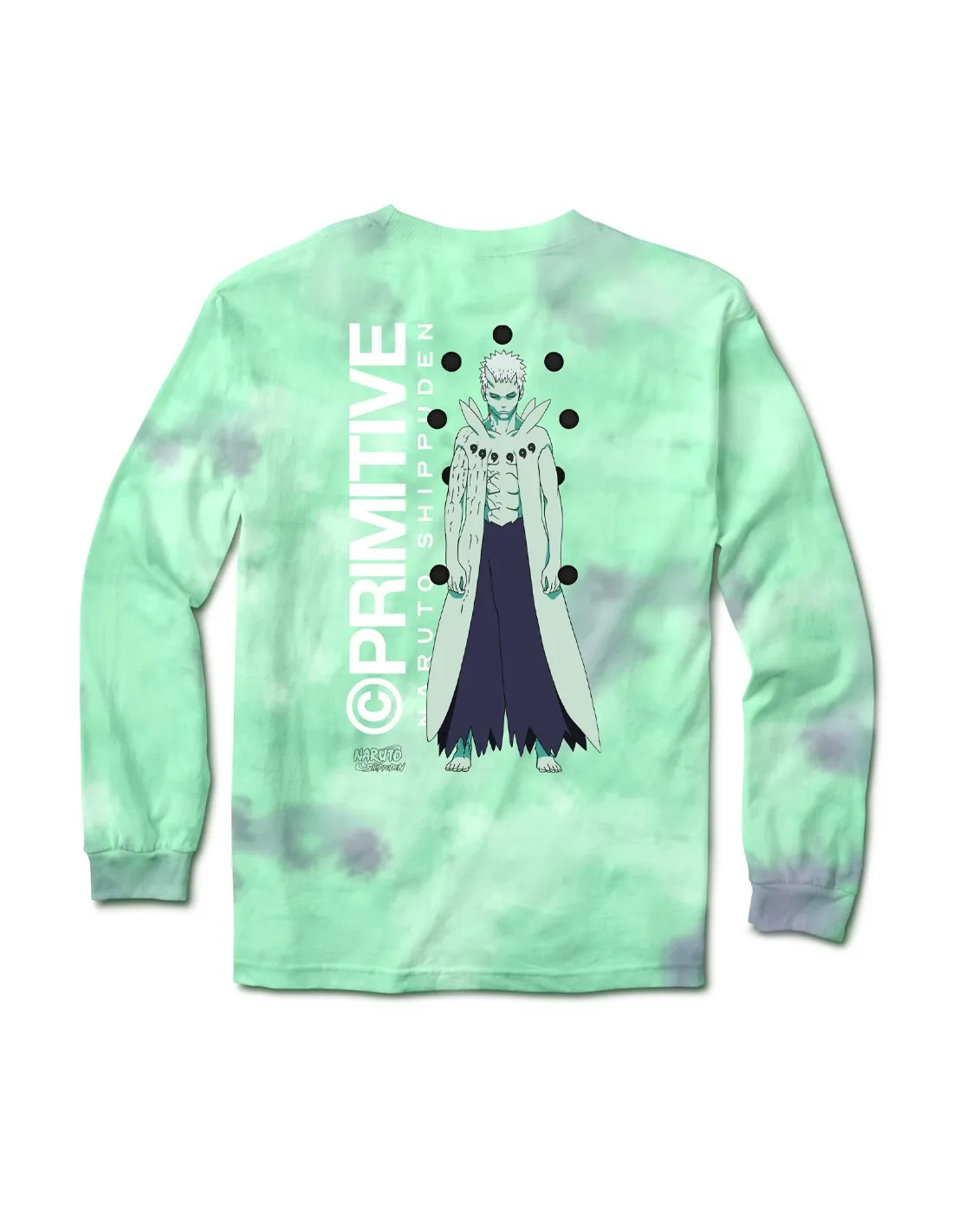 PRIMITIVE OBITO  MENTA LAVADA  CAMISETA DE MANGA LARGA