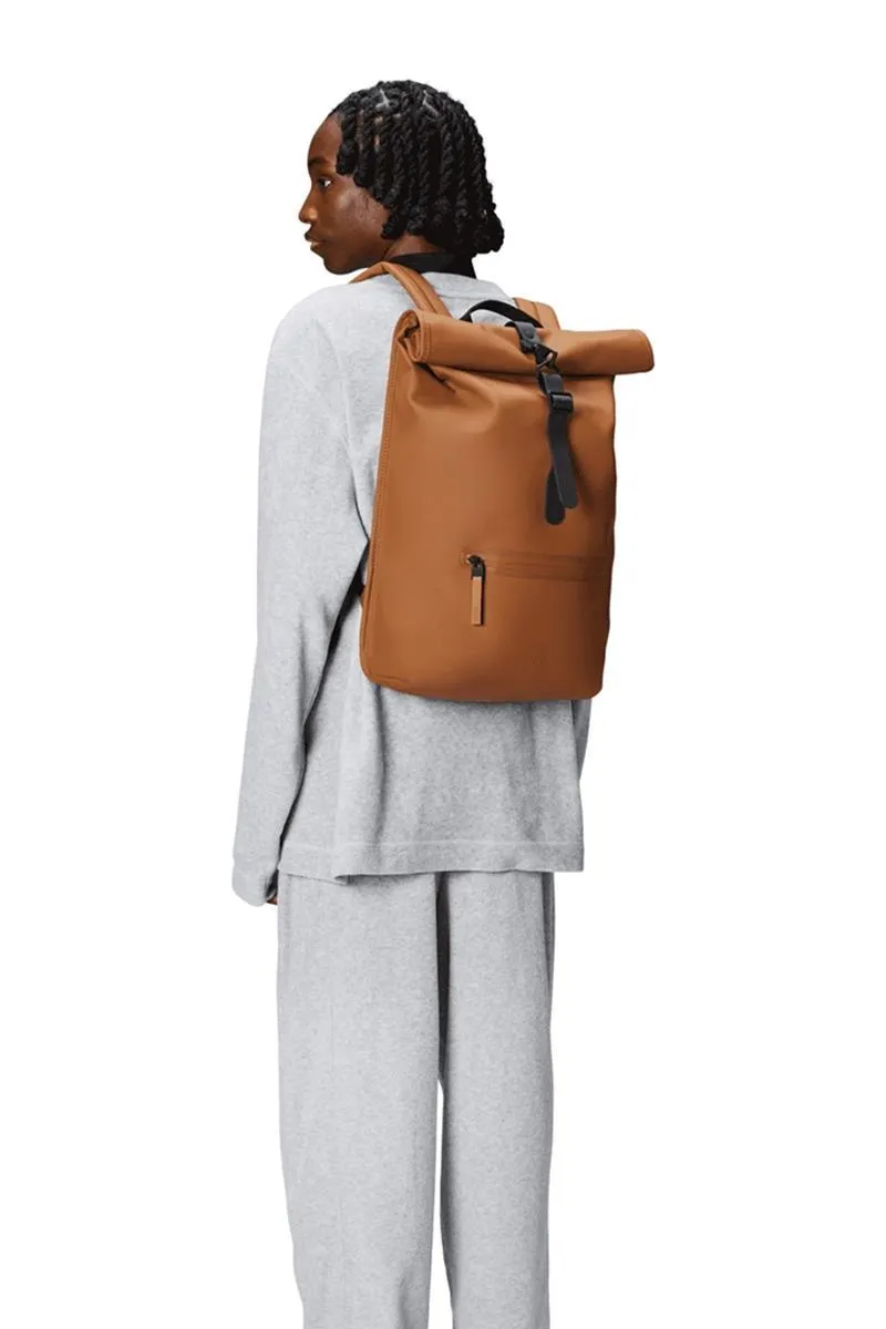 RAINS MOCHILA ROLLTOP RUCKSACK RUST