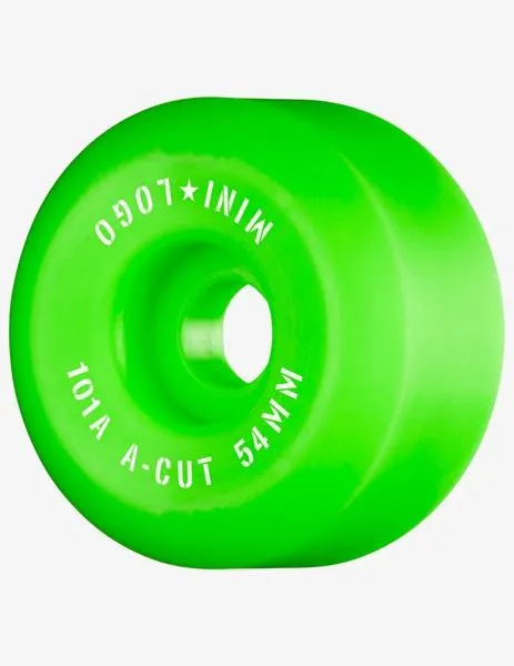 RUEDAS SKATE MINI LOGO ACUT 54MM  101A  VERDE (4 RUEDAS)