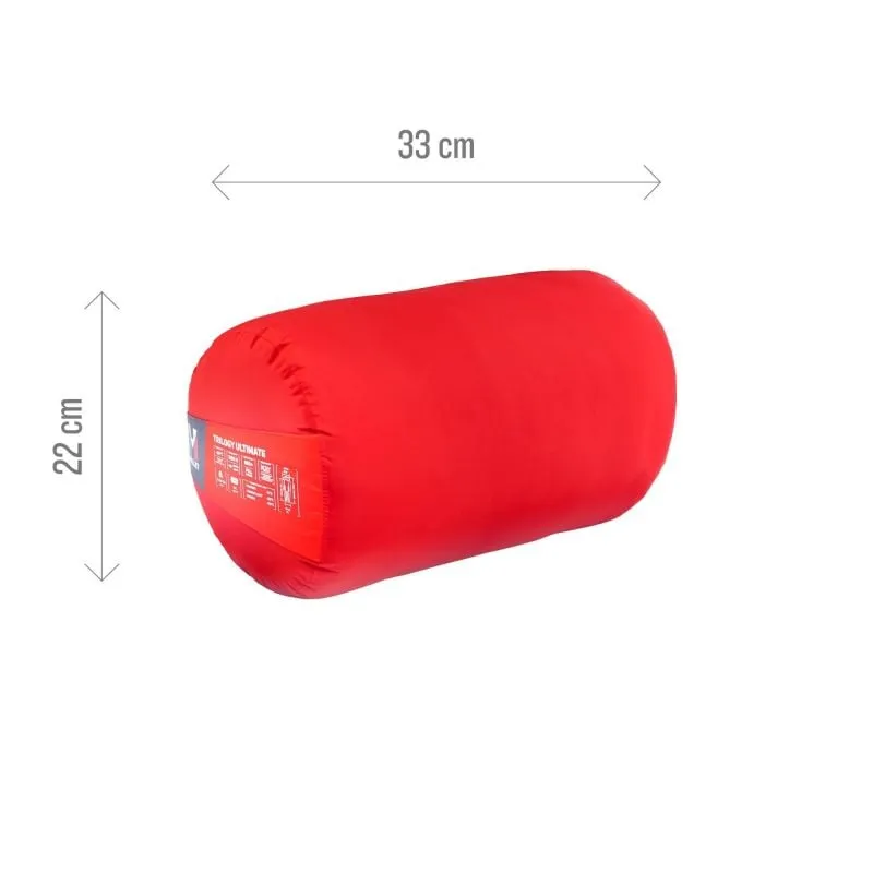 Saco de dormir Millet Trilogy Ultimate (Zafiro/Rojo)