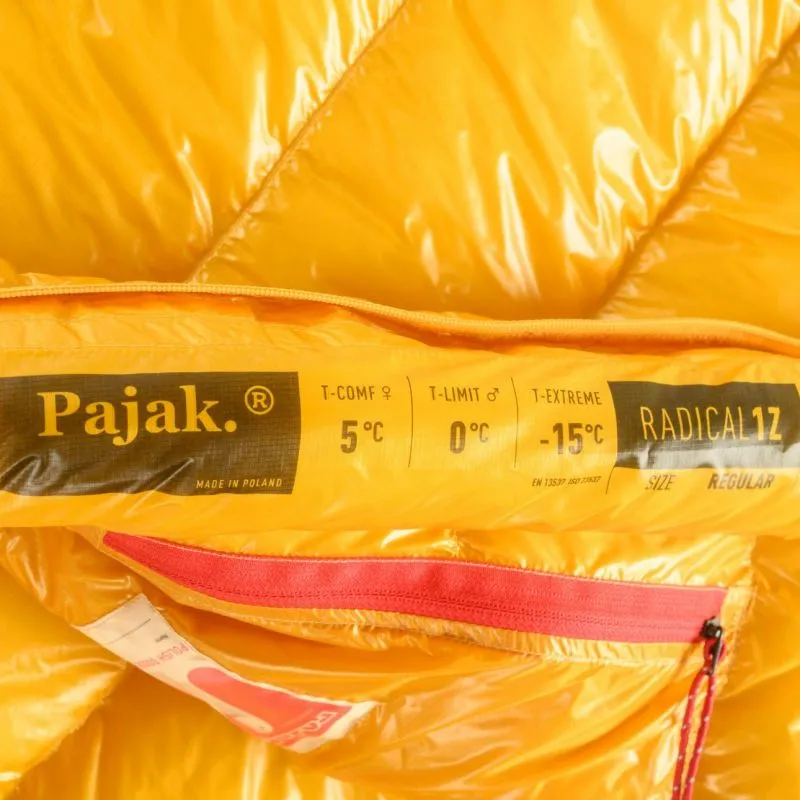Saco de dormir Pajak Radical 1Z (amarillo)