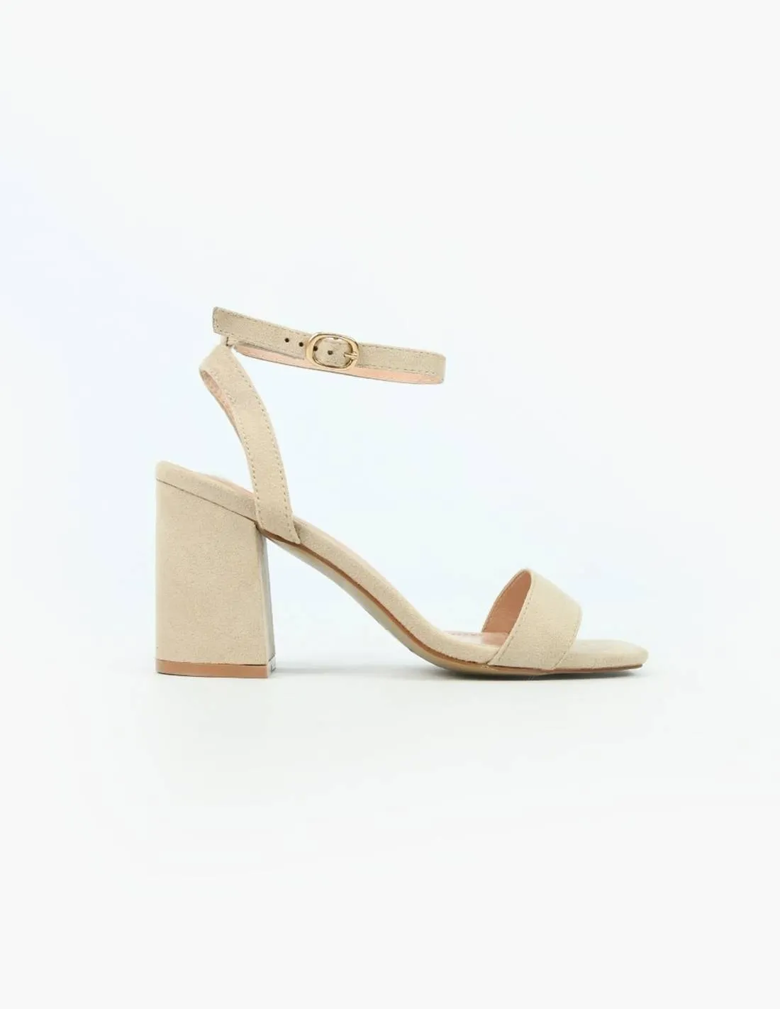 Sandalia beige tacon | Max