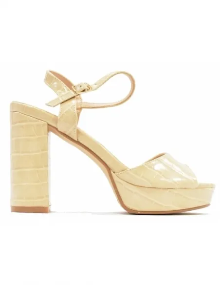 Sandalia coco beige