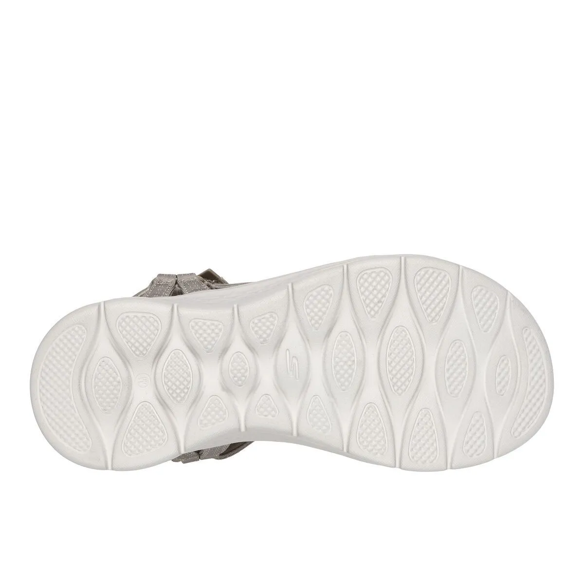 Sandalia deportiva mujer Skechers Go Walk flex verde y beige Sk141451