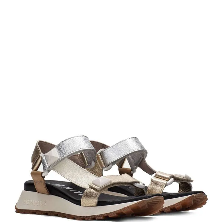 SANDALIA HISPANITAS CHV243311 BEIGEPLATAORO
