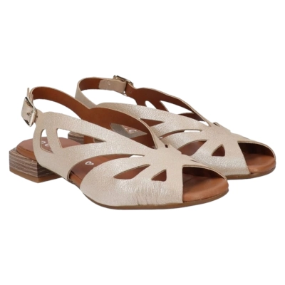 Sandalia mujer plana D’chicas beige
