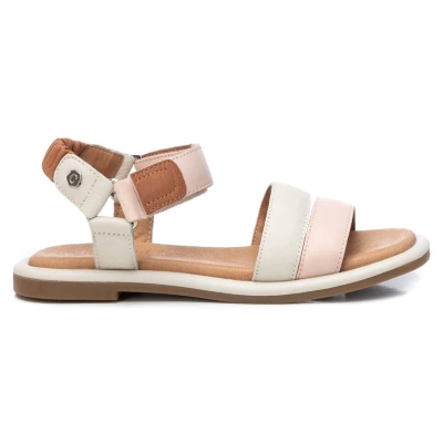 Sandalia plana mujer beige Carmela