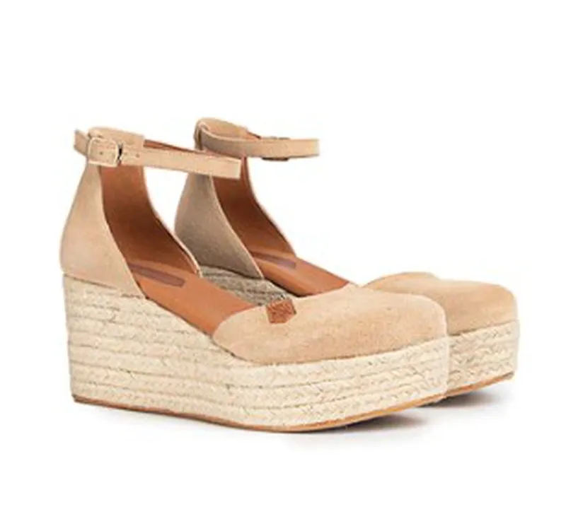 Sandalias Y Zue Popa CANTALAR piel beig