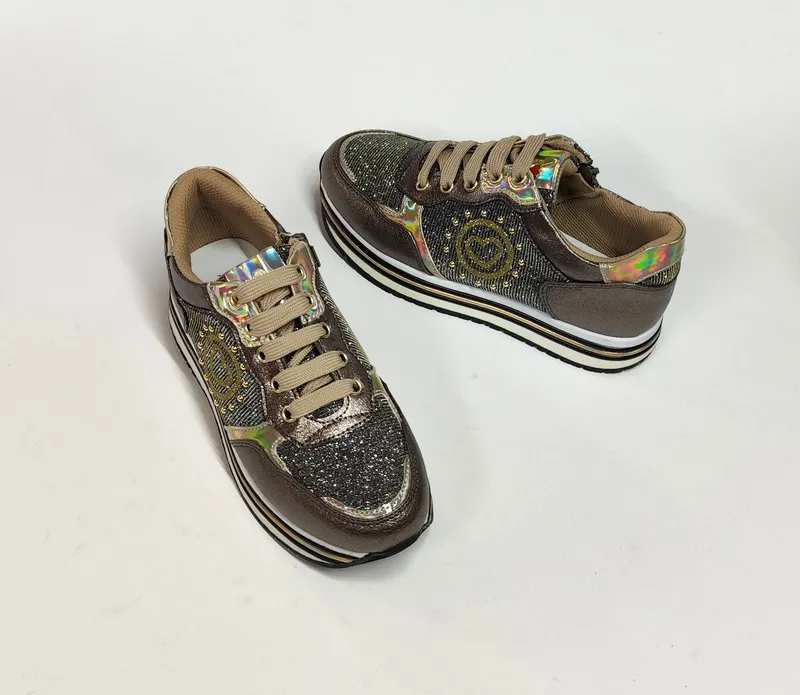 Sneakers Asso 15522 piel vegana bronce
