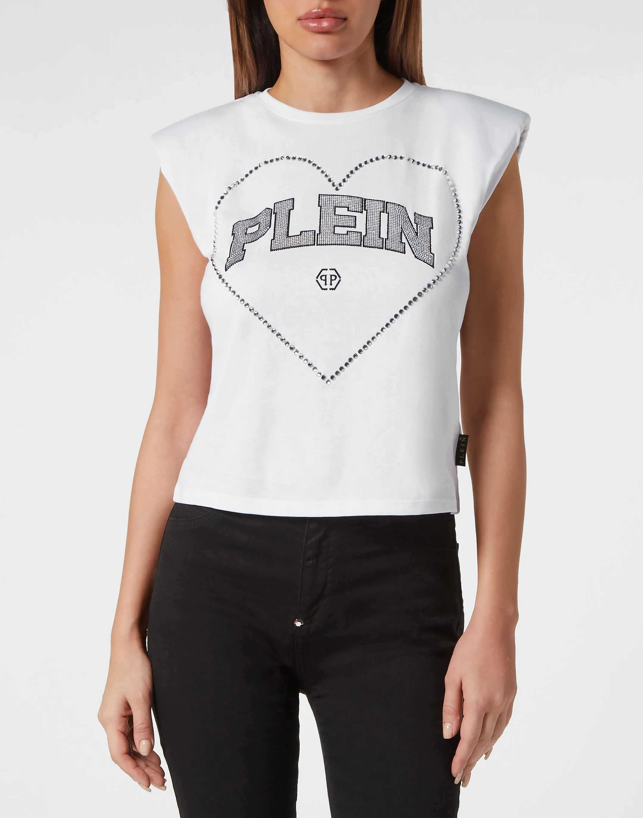 Strass Tank top Heart