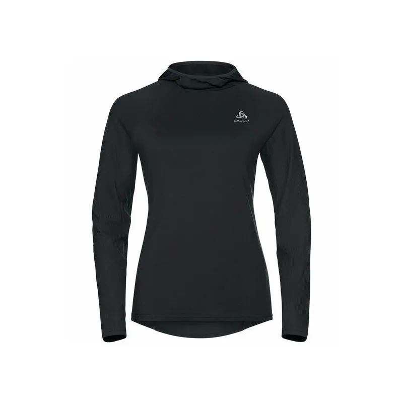 Sudadera con capucha Odlo Zeroweight Ceramiwarm (negro) mujer