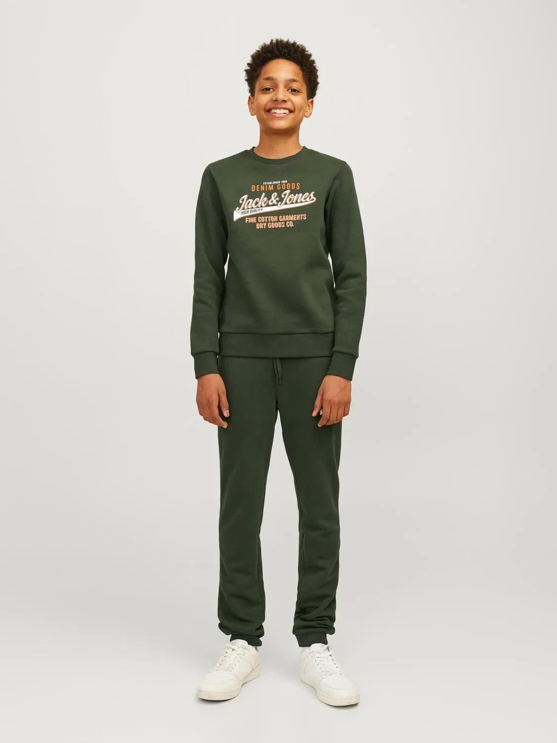 Sudadera Logotipo Bebés | Verde oscuro | Jack & Jones®