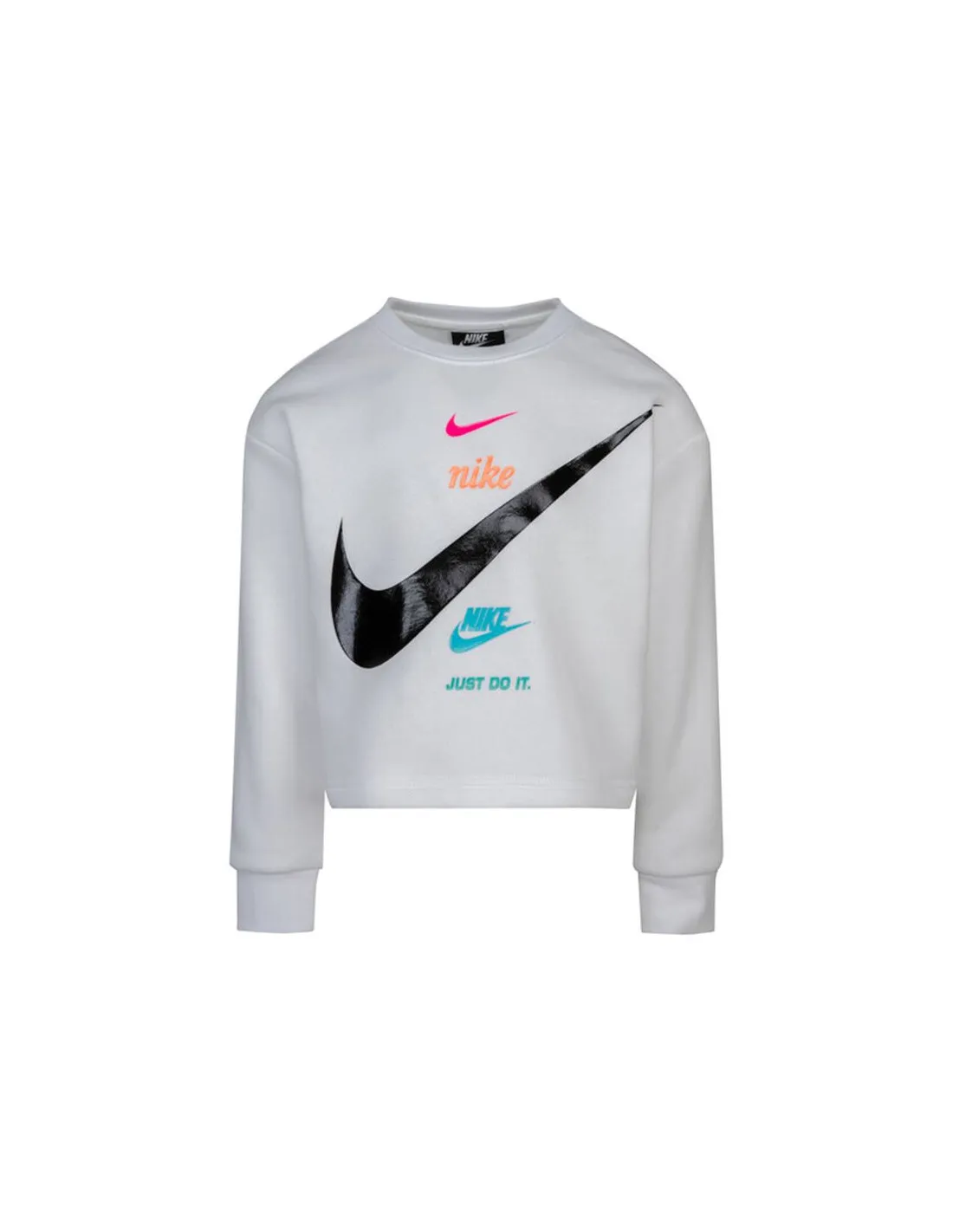Sudadera Nike Fleece Boxy Girls White