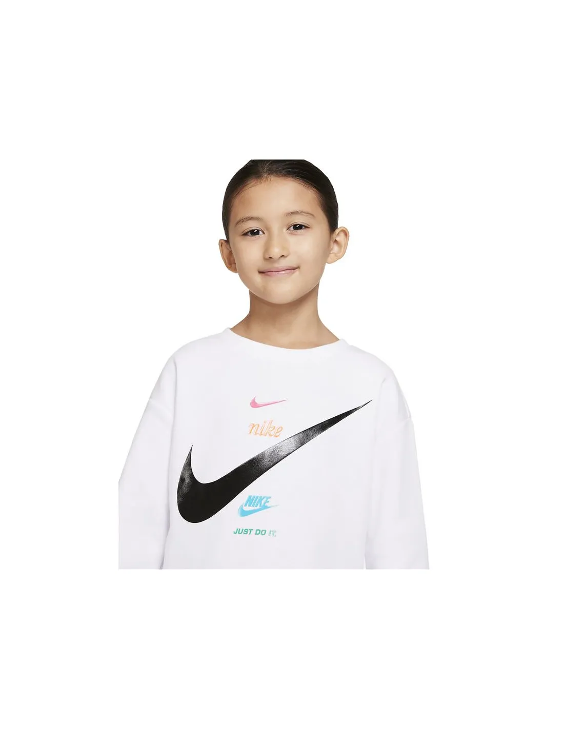 Sudadera Nike Fleece Boxy Girls White