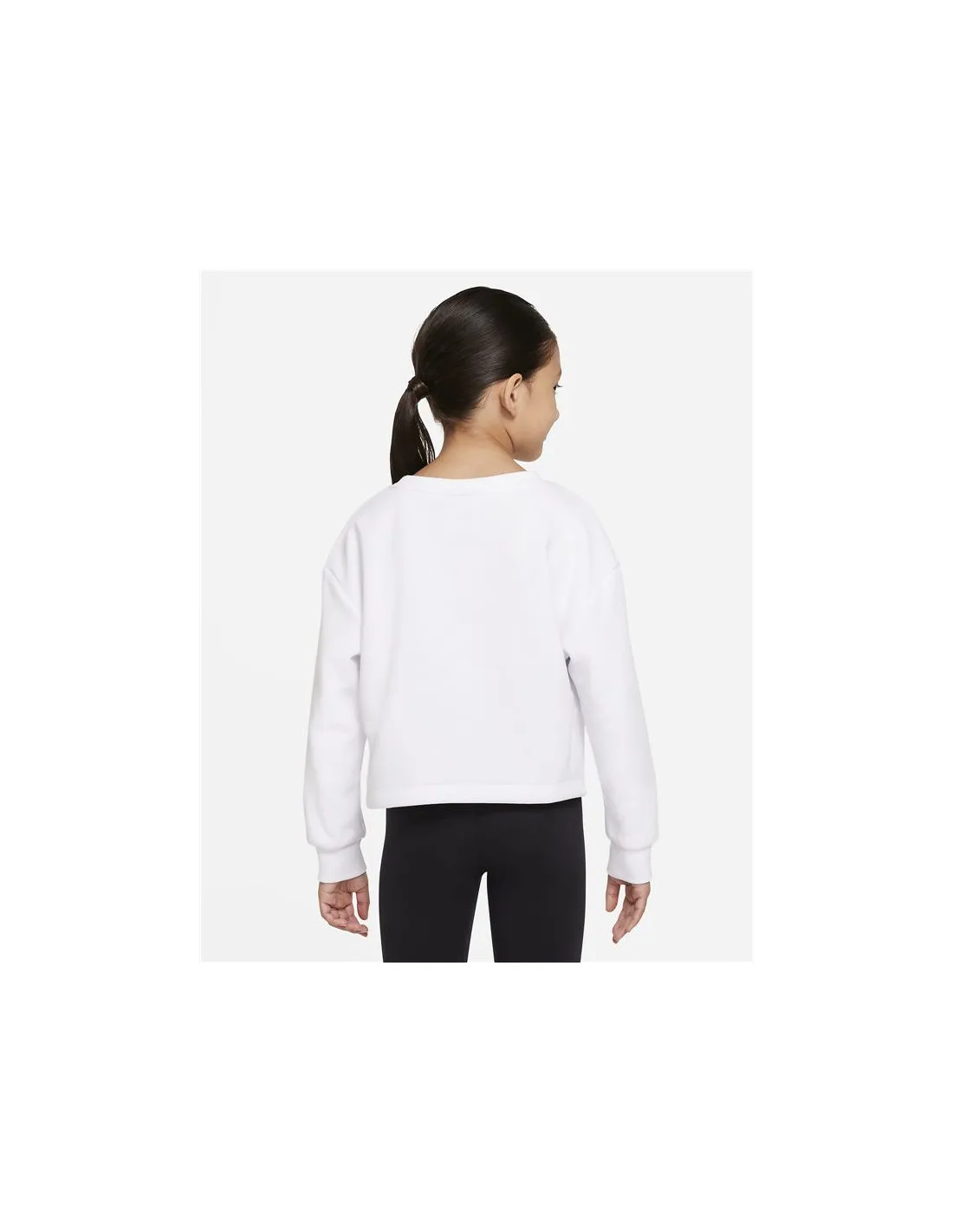 Sudadera Nike Fleece Boxy Girls White