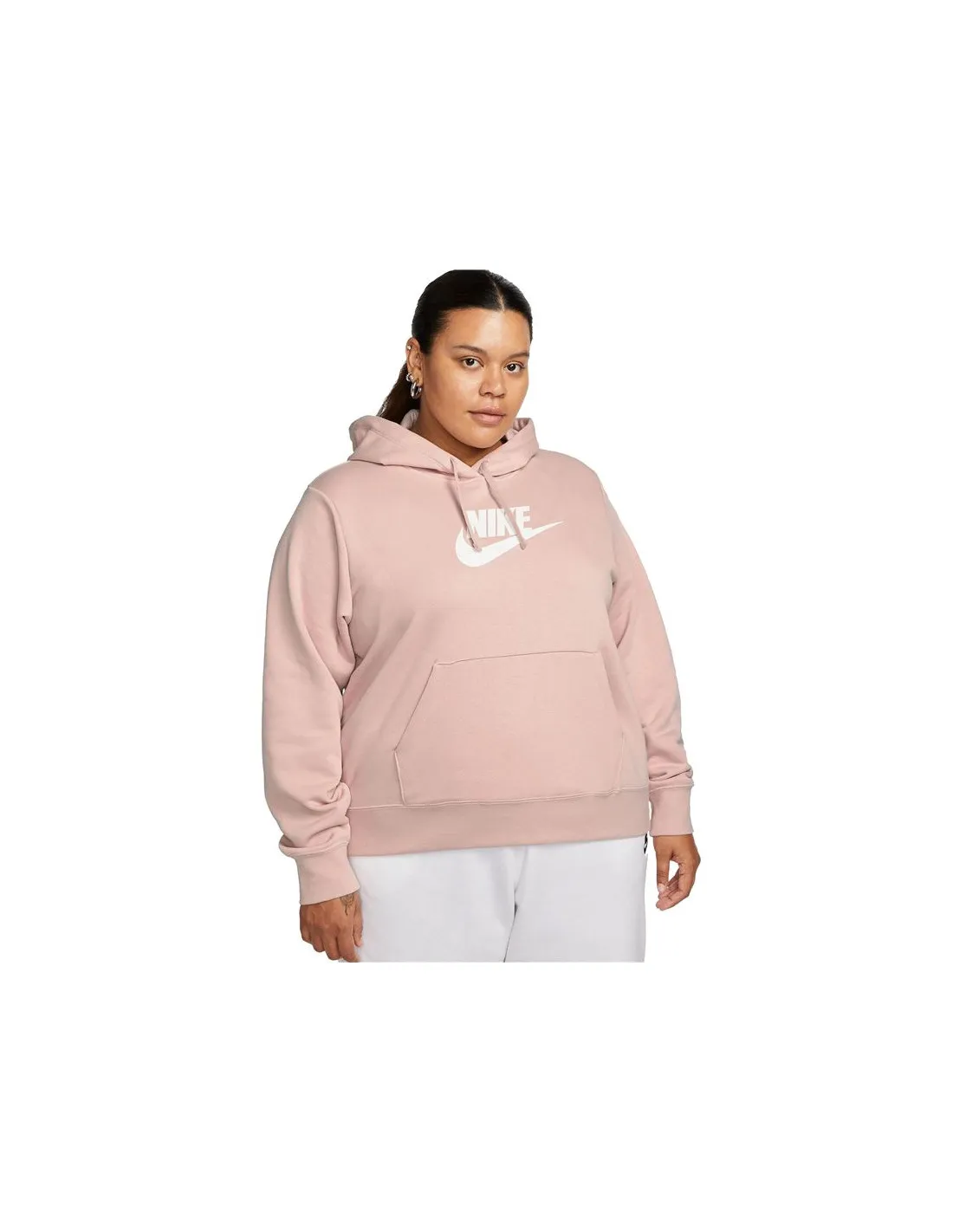 Sudadera Nike Sportswear Club Fleece Talla grande Rosa Mujer