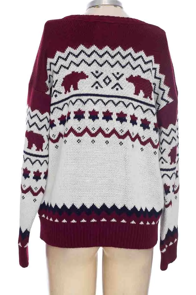 SWEATER COLOR VINOTINTO  DOMENICA