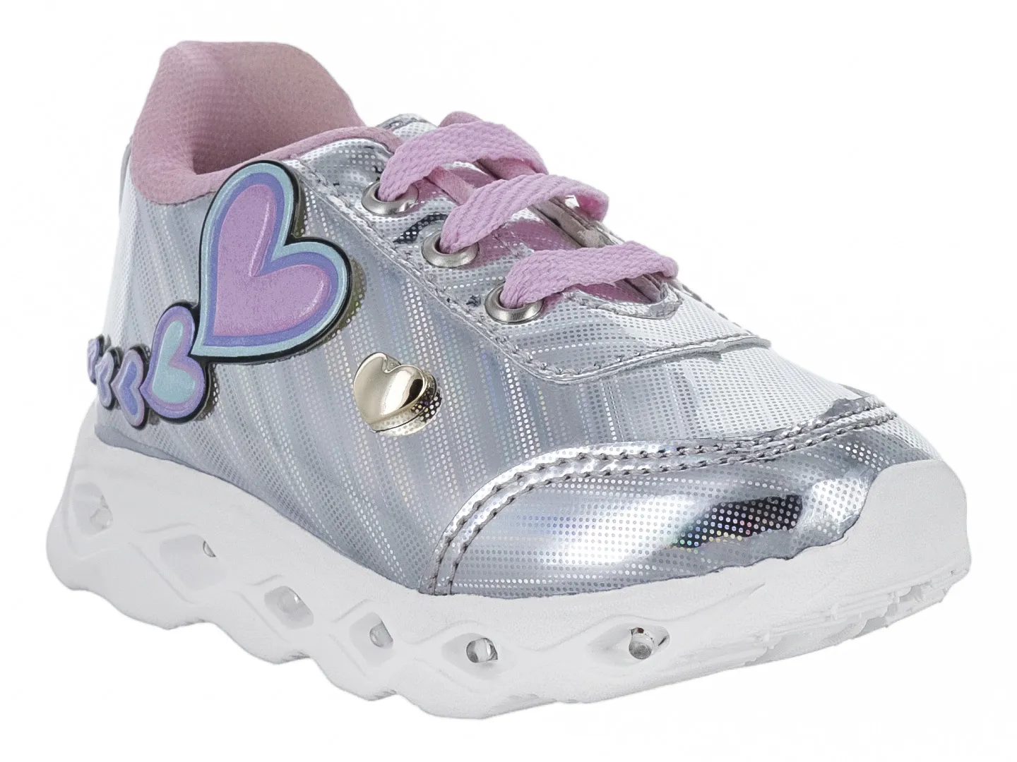 Tenis Overlofd 23 Plata Para Niña