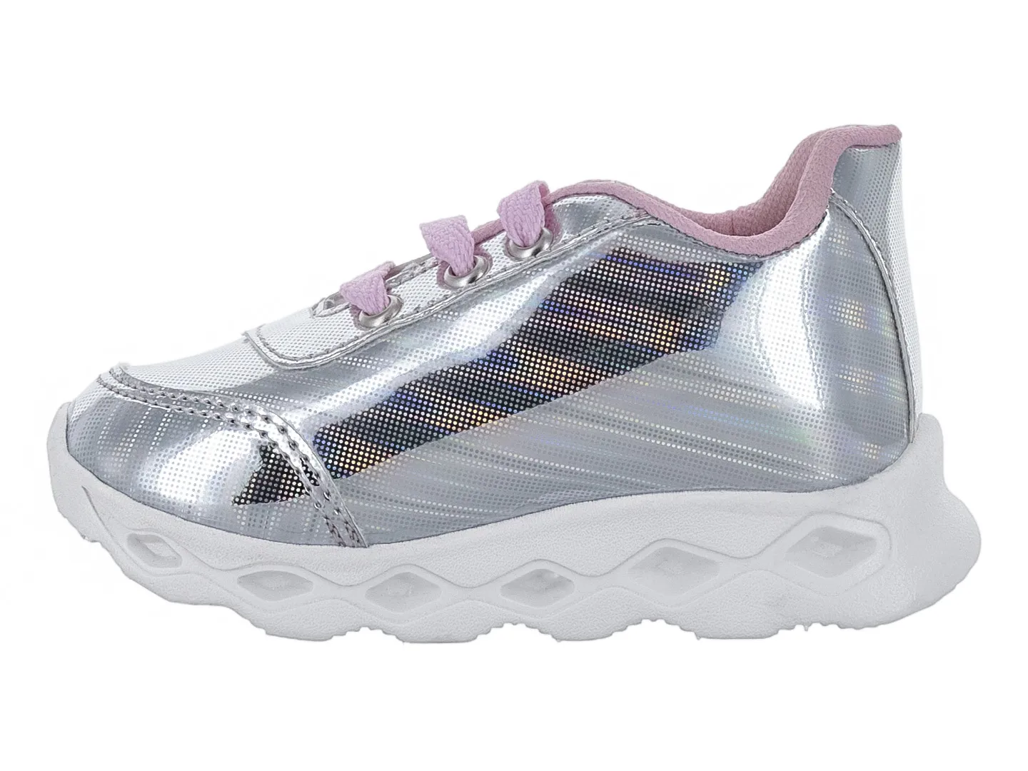 Tenis Overlofd 23 Plata Para Niña