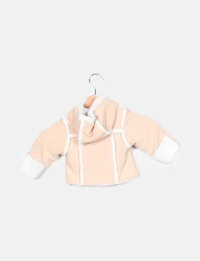 Tex Abrigo beige capucha