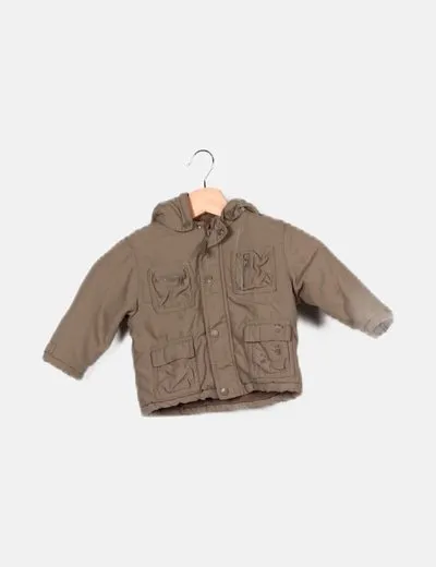 Tex Abrigo verde capucha