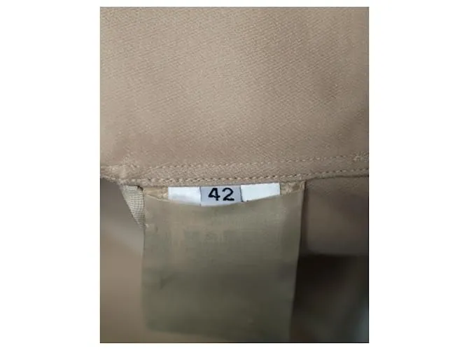 Top asimétrico Ermanno Scervino de seda beige Castaño 