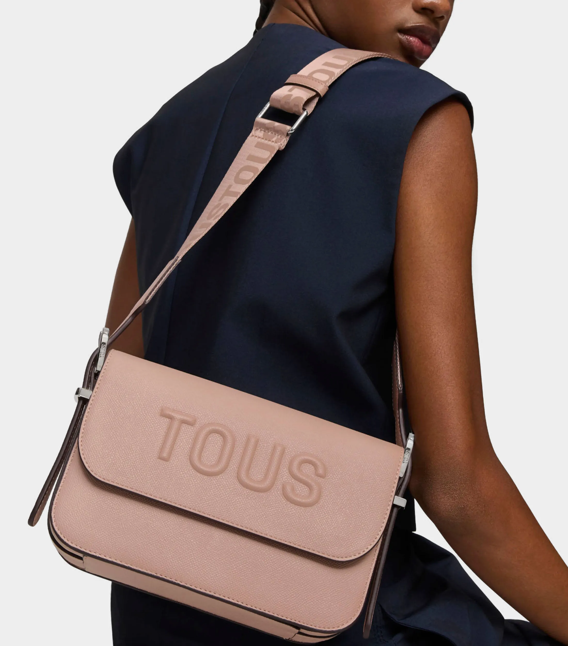 Tous Bolso crossbody café Brenda con logotipo Mujer
